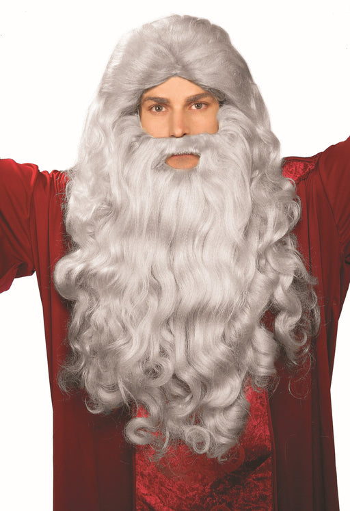 Men's Gray Moses Wig and Beard Set - costumesupercenter.com