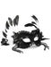 Black Masquerade Mask with Beads & Feathers - costumesupercenter.com