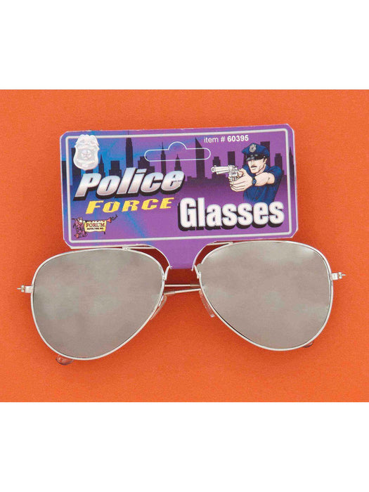 Police Mirrored Glasses Accessory - costumesupercenter.com