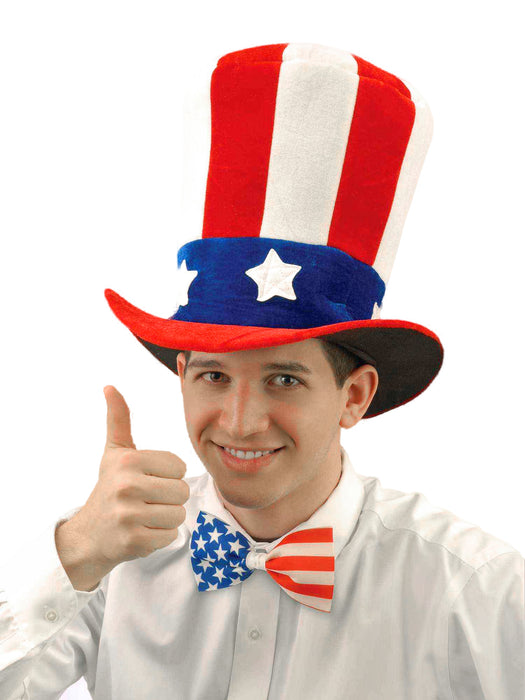Adult United States Flag Uncle Sam Hat - costumesupercenter.com