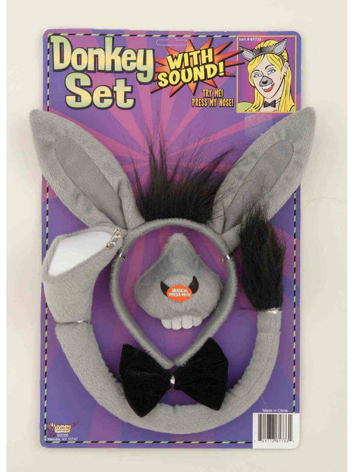 Adult Donkey Accessory Set with Sound - costumesupercenter.com