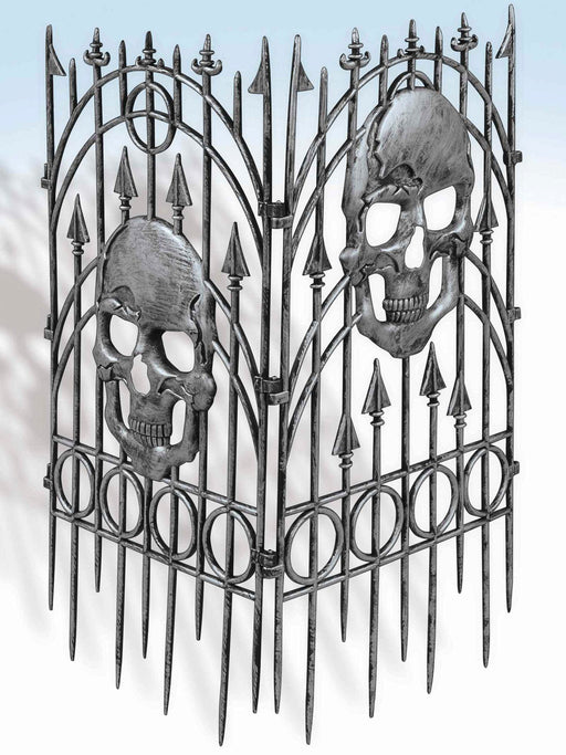 36-inch Skull Cemetery 2 Piece Fence - costumesupercenter.com
