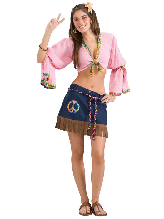 Womens Sexy Hippie Skirt - costumesupercenter.com