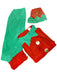 Men's Red and Green Holiday Helper Elf Costume - costumesupercenter.com