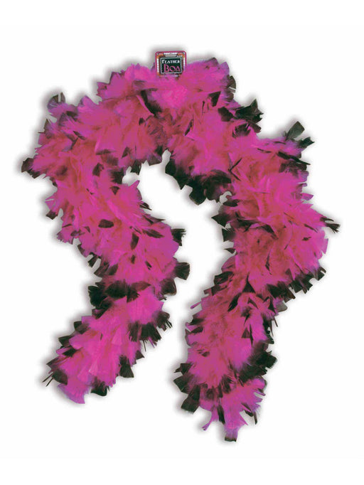 1920's Era: Pink and Black Boa - costumesupercenter.com