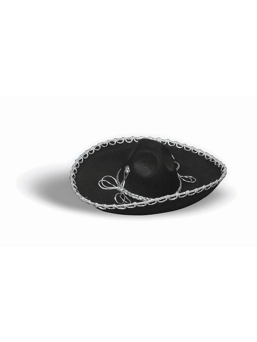Traditional Black Sombrero - costumesupercenter.com