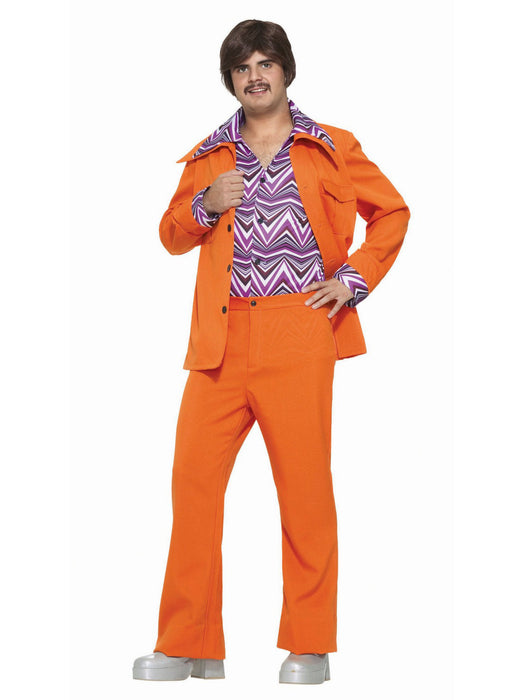 Orange Leisure Suit Mens Costume - costumesupercenter.com