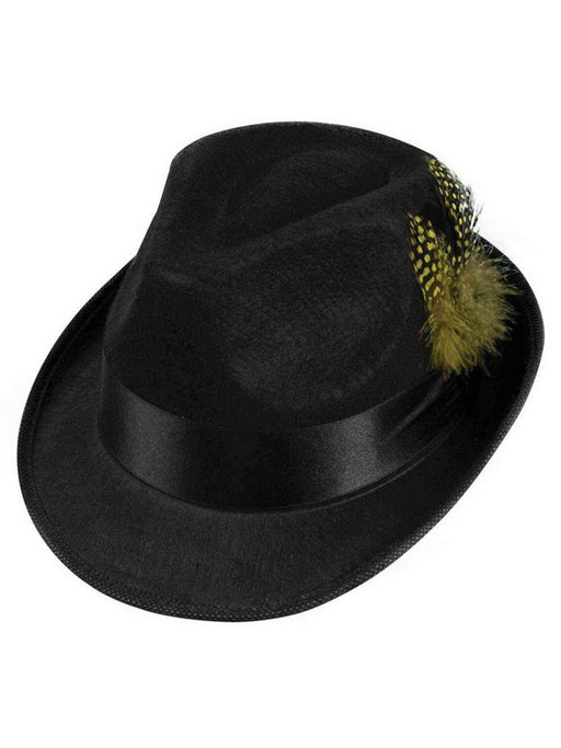 Felt Fedora Hat With Feather For Adults - costumesupercenter.com
