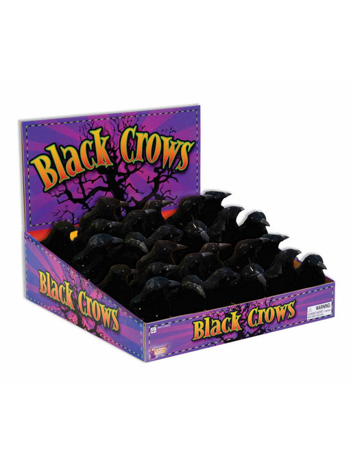 5-inch Black Crow Decoration - costumesupercenter.com