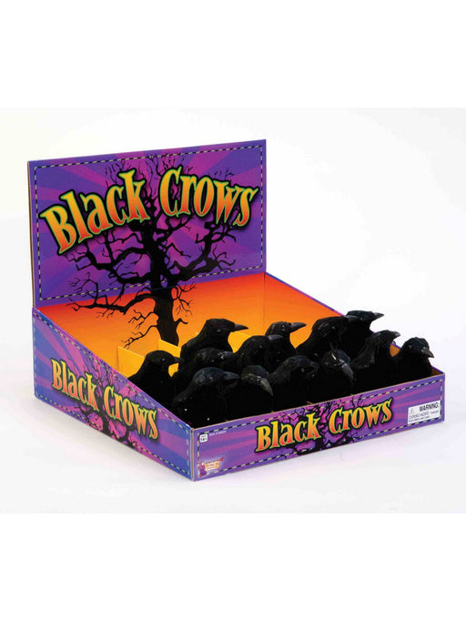 5-inch Black Crow Decoration - costumesupercenter.com