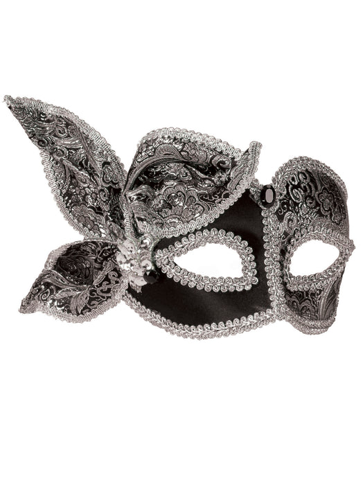 Fancy Brocade Masquerade Mask - costumesupercenter.com
