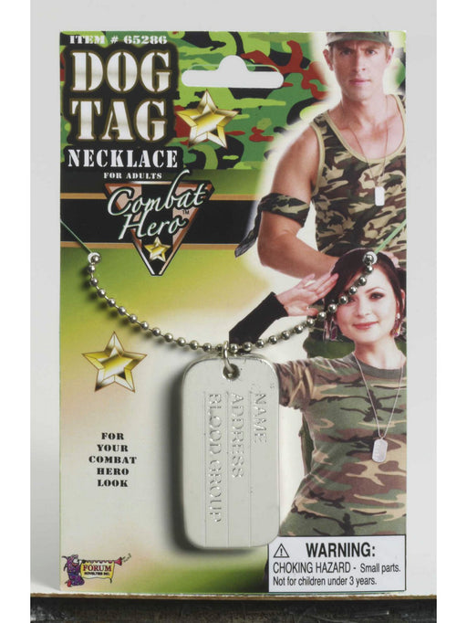 Adult Army Dog Tag Necklace - costumesupercenter.com