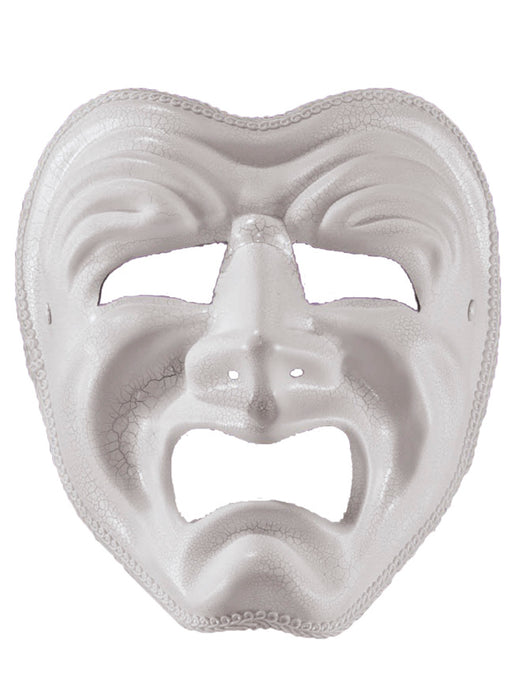 White Tragedy Mask - costumesupercenter.com