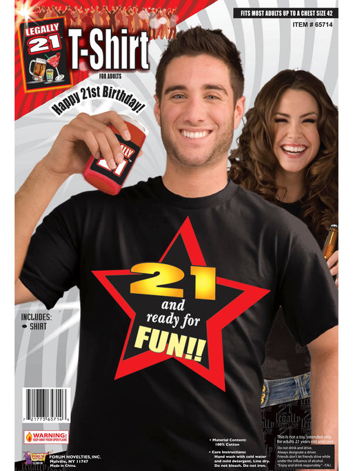 Legally "21 & Ready For Fun" Shirt - costumesupercenter.com