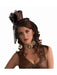 Steampunk Headband Hat Brown Adult - costumesupercenter.com