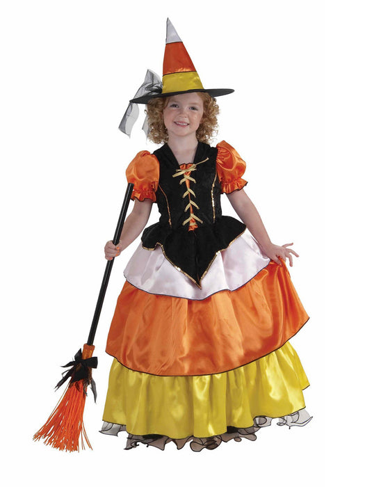 Child Candy Corn Witch Costume - costumesupercenter.com