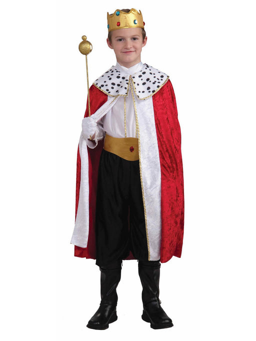 Kids' Red Regal King Costume - costumesupercenter.com
