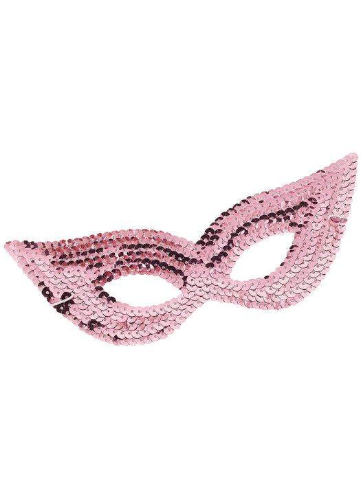 Pink Sequin Eye Mask - costumesupercenter.com