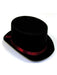 Black Top Hat with Red Band - costumesupercenter.com