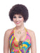 Women Brown Afro Headpiece - costumesupercenter.com