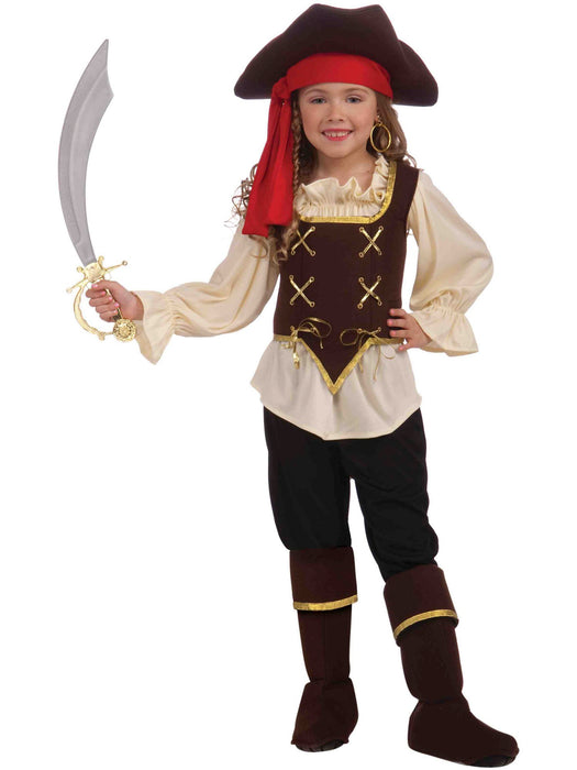 Girls Buccaneer Costume - costumesupercenter.com
