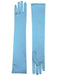 Adult Light Blue Long Gloves - costumesupercenter.com