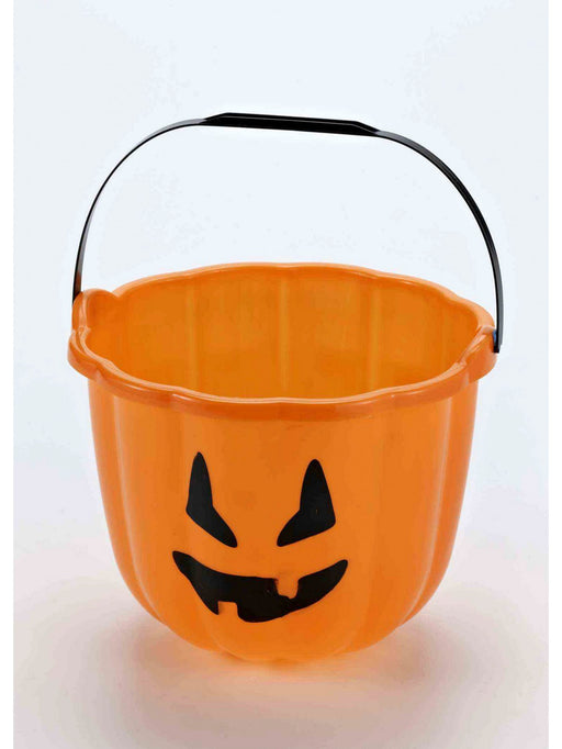 Orange Pumpkin Pail - costumesupercenter.com
