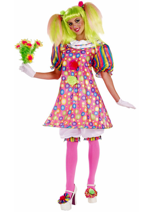 Womens Tickles The Clown Adult Costume - costumesupercenter.com