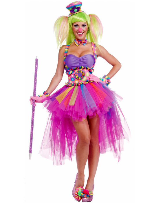 Womens Sexy Tutu Lulu the Clown Costume - costumesupercenter.com
