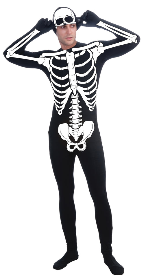 Mens Skeleton Man Skin Suit Adult Costume - costumesupercenter.com