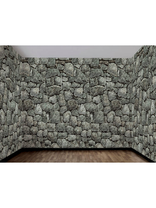 Dungeon Decor Stone Wall Backdrop - costumesupercenter.com