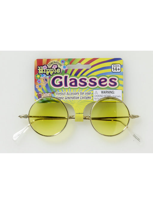 Round Glasses With Yellow Lenses - costumesupercenter.com