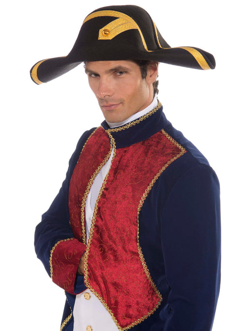 Adult Deluxe Admiral Hat - costumesupercenter.com