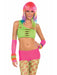 Womens Club Candy Green Cut Bra - costumesupercenter.com