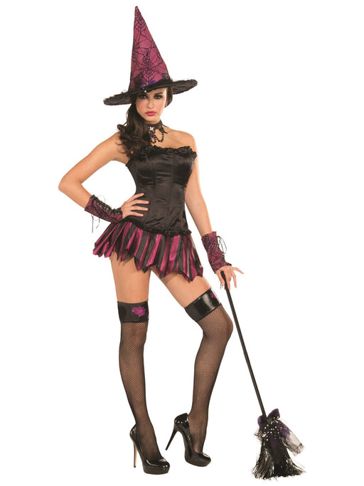 Women's Mini Purple Witch Skirt - costumesupercenter.com
