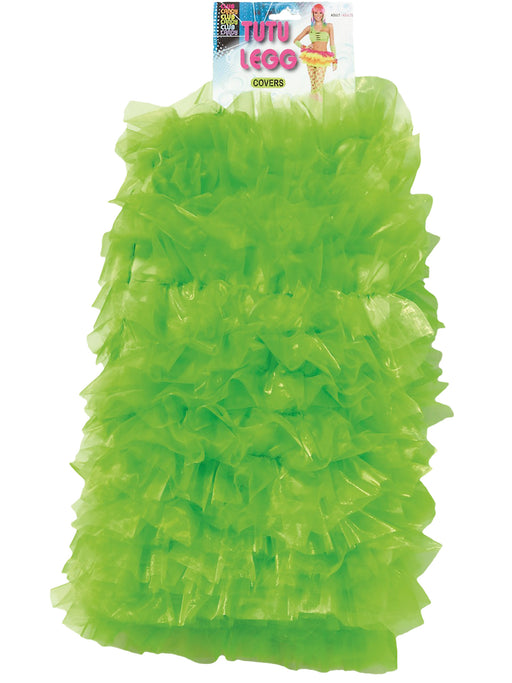 Adult Green Tutu Leg Covers Accessory - costumesupercenter.com