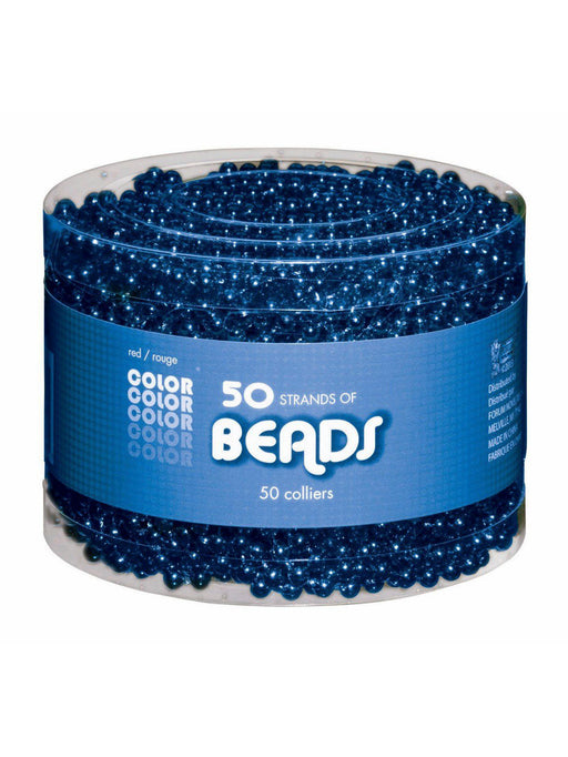 Blue Bead Necklaces-Multipack - costumesupercenter.com