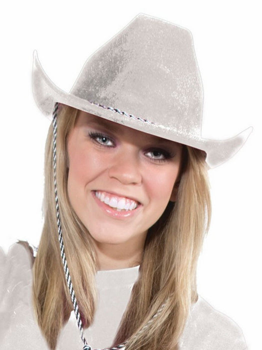 White Cowboy Hat - costumesupercenter.com