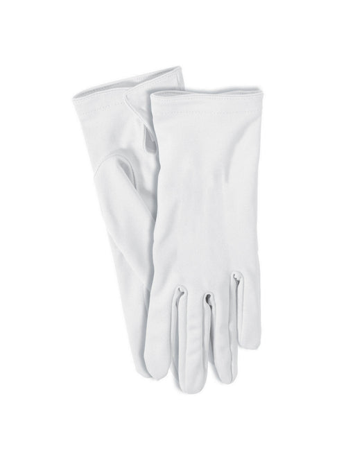 White Short Gloves - costumesupercenter.com