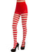 Adult Christmas Striped Tights - costumesupercenter.com