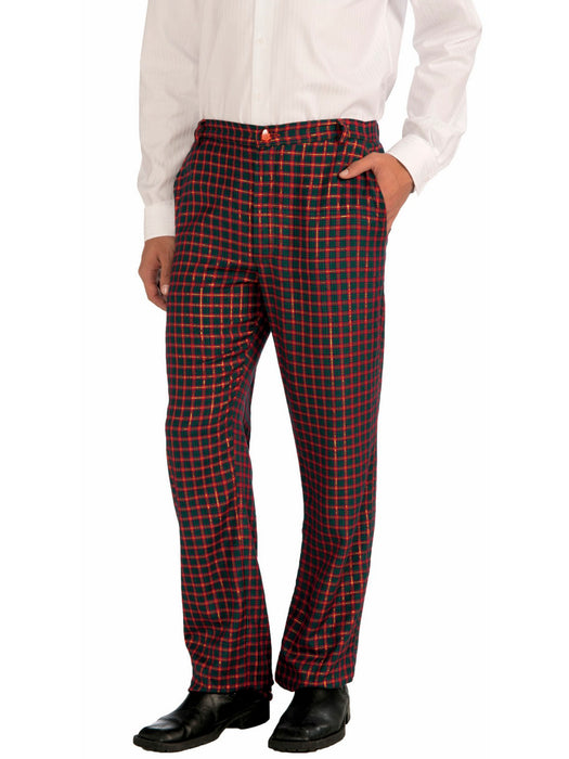 Perfect Plaid Holiday Pants - costumesupercenter.com