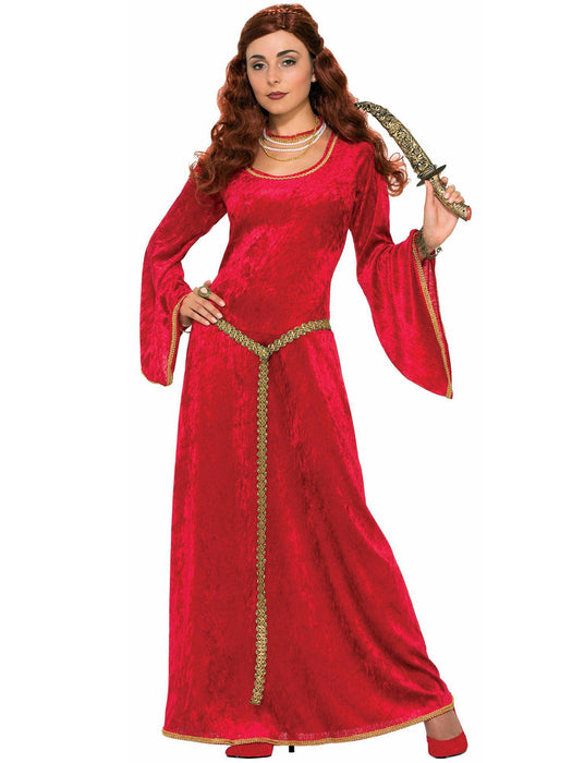 Womens Ruby Sorceress Renaissance Costume - costumesupercenter.com