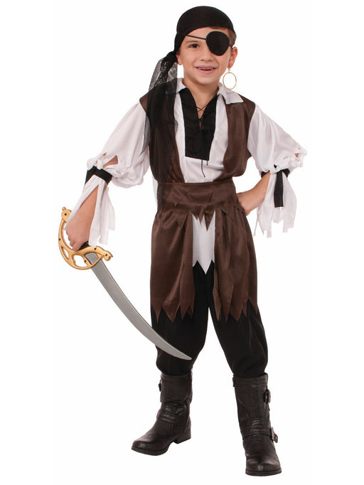 Boys' Caribbean Pirate Costume - costumesupercenter.com