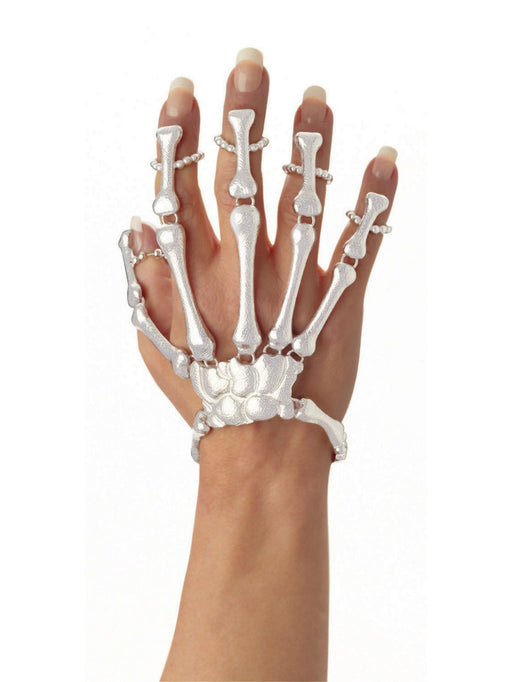 Adult Skeleton Bracelet and Ring Accessory - costumesupercenter.com