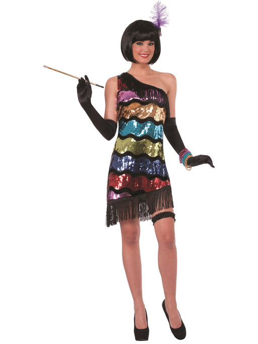 Womens Swanky Sequins Costume - costumesupercenter.com