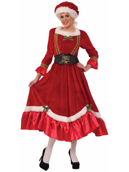 Womens Mrs. Claus Traditional Dress - costumesupercenter.com