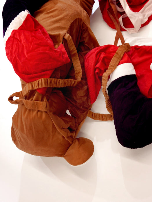 Adult Santa Ride In Reindeer Costume - costumesupercenter.com