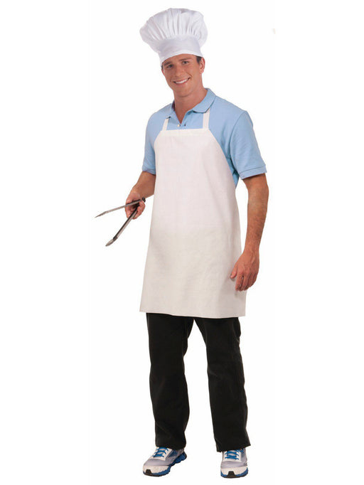 Adult White Chef's Apron - costumesupercenter.com
