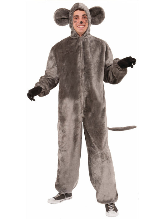 Grey Mouse Adult Plush Costume - costumesupercenter.com