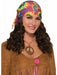 Hippie Wig With Headscarf for Adults - costumesupercenter.com